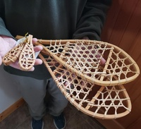 Raclettes en bois avec fixations, décoration murale pour chalet, ensemble de 15 pouces, plus 1 paire d'ornements de raclettes, Noël
