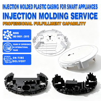 Boîtier en plastique moulé par injection pour robot aspirateur, personnalisé en ABS PC, résistant aux rayures, pour dispositif de nettoyage, fournisseur d'usine OEM