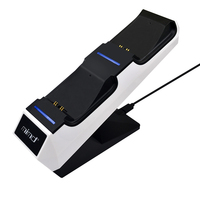 Station de charge à double support Accessoires de jeu avec adaptateur pour deux contrôleurs à double sens pour PS5