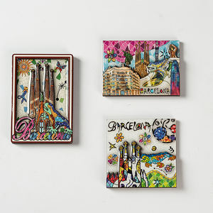 3 giorni di campioni di resina/legno, paesi stampati e dipinti a mano in tutto il mondo magneti per frigo con Design personalizzato - Product Image 3