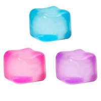 Balle anti-stress Squishy Ice Cube 3,5 cm, jouet sensoriel, mini Squishies, cube anti-stress de forme carrée, écologique, 5-7 ans