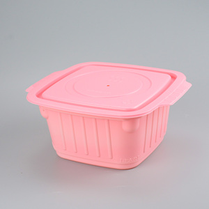 Contenedor de alimentos de plástico, olla caliente de Color rosa, embalaje de comida autocaliente - Product Image 2