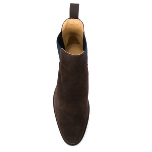 Stivaletti alla caviglia Casual intelligenti in pelle scamosciata Unisex per piedi larghi stivali Chelsea classici donna taglie forti - Product Image 2