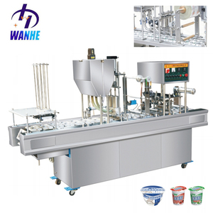 Machine de remplissage et de scellage automatique WANHE pour gobelets et sachets <span class=keywords><strong>en</strong></span> plastique de 200 ml, pour l'emballage de boissons et d'huiles - Product Image 2