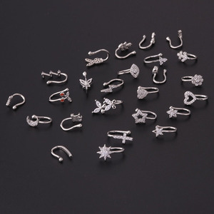 Jachon New Arrivals Non-đục Lỗ U-hình Mũi Clip Không Piercing False Nose Nhẫn Đối Với Phụ Nữ Mũi Stud Piercing Đồ Trang Sức - Product Image 4