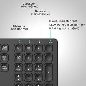Awireless <b>Computer</b> <b>Accessories</b> Portable Slim Key Board 7 Colors Backlit for Home Office Pc <b>Computer</b> Bt Wireless Keyboard - Product Image 2