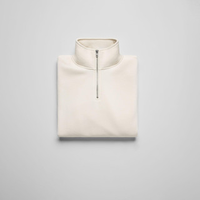 OEM Vêtements de ville personnalisés de haute qualité pour hommes pulls à col montant avec demi-fermeture éclair survêtements sweat à capuche en polaire pour homme