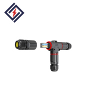 Connecteur d'alimentation rapide étanche IP68 de type T 16A à 3 voies et 3 broches M20 pour l'installation d'éclairages LED extérieurs