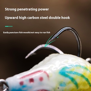 Mồi câu cá chép giả dạng ếch sinh học 2.5cm 3g, chất liệu PVC ABS đen, hình trứng cóc, bán chạy xuyên biên giới - Product Image 6