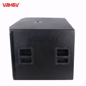 VAMAV Pro Audio VSP18 900W RMS Class D Caisson de basses en bois sablé de 18 pouces avec poignées de transport et entrée auxiliaire - Product Image 5