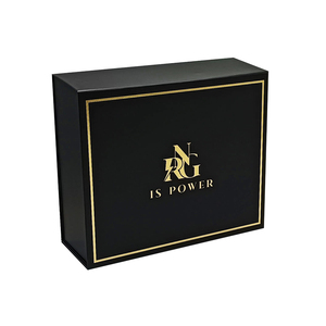 Wholesale High-End Custom Magnetic Closure With Gold Foil in Recycle Material for Gift Packaging - Product Image 3