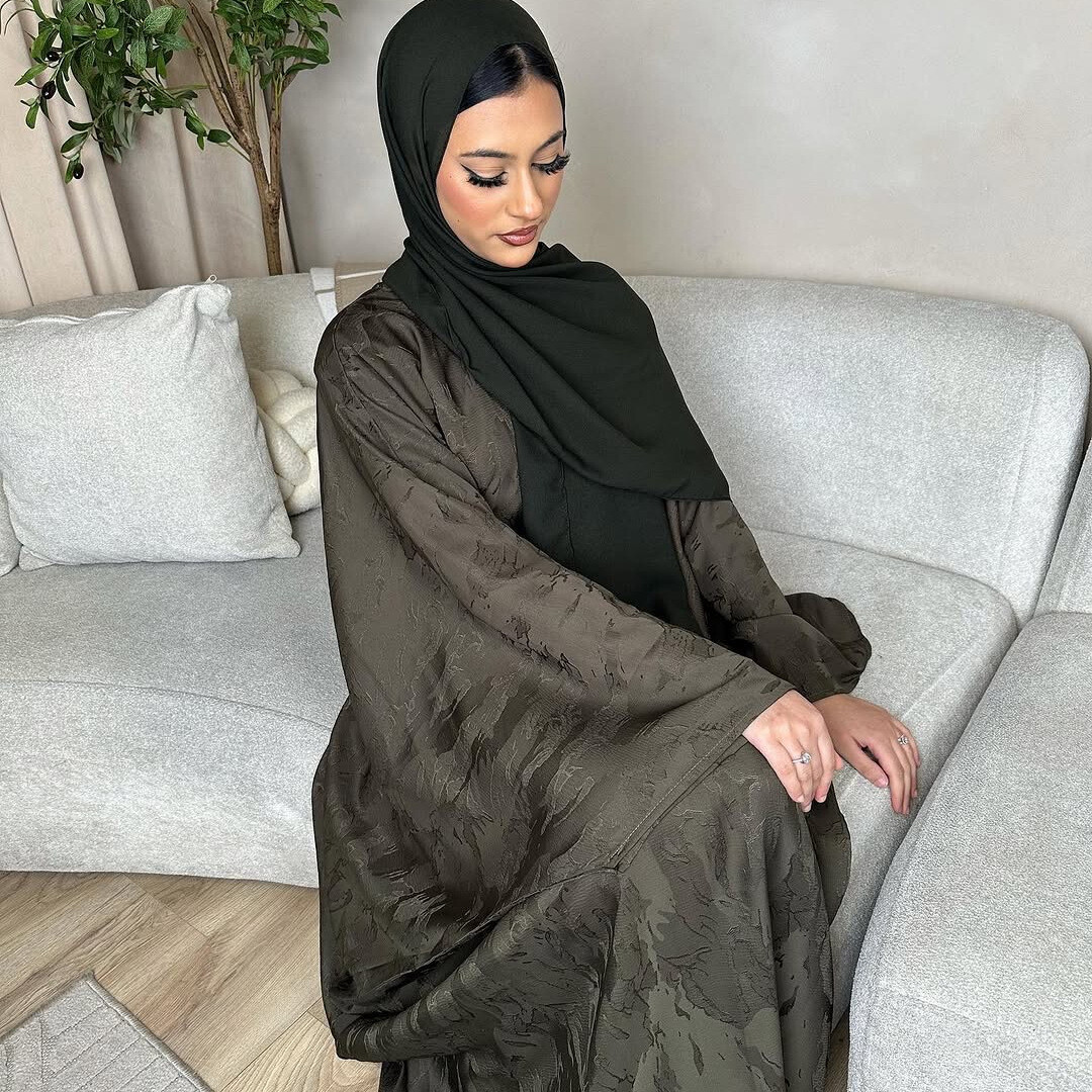 silver grey mother of the bride dresses uk Modal Hijab With Matching Undercap Orange, Billiard Green And Dark Nav –  Menatique main image 1