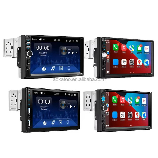 Hot Sale 7-Inch 2DIN Car MP5 Player with Screen Display for Bluetooth FM Radio Video Playback USB Connection 1-Year Warranty