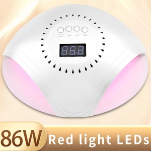 เครื่องอบเล็บยูวี แอลอีดี คุณภาพสูง 86 วัตต์ แบบสองมือ 2in1 แสงสีแดง สำหรับมืออาชีพ ปรับแต่งได้ ใช้กับอะแดปเตอร์ - Product Image 2