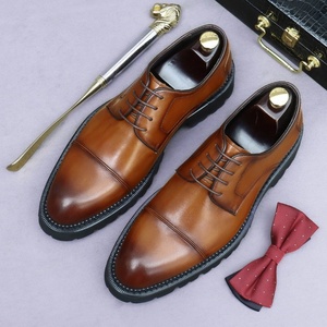 Zapatos de Cuero con Suela Gruesa, Estilo Traje, que Aumentan la Estatura, Zapatos Casuales de Hombre para Bodas, para Novios - Product Image 6