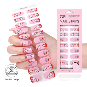 Tiras de <span class=keywords><strong>Uñas</strong></span> con Estampado Dorado 3D de Corazón y Ojo de Gato, Sin Lámpara UV, Esmalte de <span class=keywords><strong>Gel</strong></span>, Pegatinas de <span class=keywords><strong>Uñas</strong></span> de <span class=keywords><strong>Gel</strong></span>, Sin Horneado, Envolturas de <span class=keywords><strong>Uñas</strong></span> de <span class=keywords><strong>Gel</strong></span> Sin UV - Product Image 5