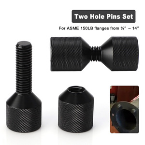 Juego de pasadores de aluminio de doble orificio de 1-1/8 pulgadas para bridas ASME 150LB de 1/2-14 - Product Image 2