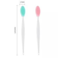 HMU vente en gros marque privée épurateur de lèvres brosse applicateur maquillage exfoliant Silicone points noirs lèvre nez gommage nettoyant brosse