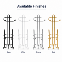 Support de papier toilette autoportant en métal personnalisé avec rangement pour 3 rouleaux, organisateur de salle de bain, fabricant OEM ODM