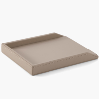 Plateaux de rangement en cuir faits à la main pour bureau et tiroirs, organiseurs multifonctionnels à un seul niveau pour enveloppes