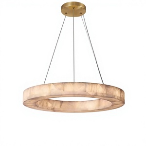 Lámpara de Araña Moderna de Estilo Chino, Diseño Redondo, en Piedra de Nube de Titanio Negro, para Sala de Estar y Vestíbulo, Hecha en China - Product Image 2