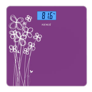 เครื่องชั่งน้ำหนักส่วนบุคคลระบบอิเล็กทรอนิกส์ความจุ180กก. กระจกนิรภัยเทมเปอร์ความแม่นยำสูงดีไซน์ทันสมัยพรีเมี่ยม - Product Image 5