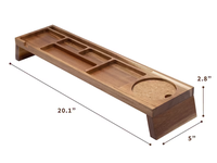 Organisateur de bureau en bois Organisation de bureau à domicile Tablette et support de téléphone pour station d'accueil de cabine