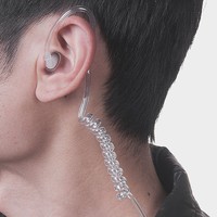 Casque pour talkie-walkie Baofeng, réduction du bruit, intra-auriculaire, 2 broches, prise K, tube acoustique anti-radiation, écouteur avec micro