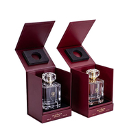 Caja de Embalaje de Perfume de Cartón Rígido con Logotipo Impreso Personalizado al por Mayor, Caja de Regalo de Lujo para Botella de Colonia de Vidrio Vacía de 50 ml