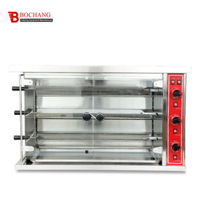Rôtissoire à <span class=keywords><strong>poulet</strong></span> professionnelle de haute qualité en acier inoxydable électrique à 3/6/9 étages pour restaurant, utilisation en extérieur - Product Image 1