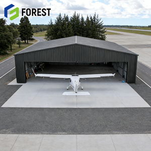 Hangar d'avion personnalisé en structure métallique résistant au vent pour la construction d'aéroports, prêt à être expédié - Product Image 1