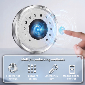CEQSAFE Coffre-fort électronique numérique à empreinte digitale avec clé maîtresse YUTA Blanc pour maison, banque, bureau - Product Image 5