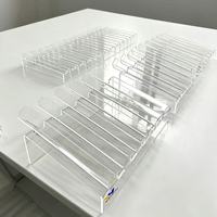 Support de présentation de biscuits en acrylique transparent multi-grilles, plateau de présentation de biscuits de qualité alimentaire pour boulangerie, supermarché