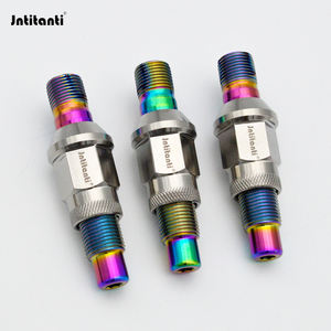 Écrous de roue automobile en alliage de titane Gr5 de haute résistance 10.9 Grade M14X1.5mm avec revêtement PVD, accessoires d'usine Jntitanti - Product Image 4