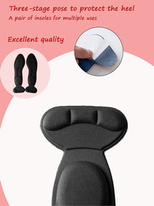 Lefu Cuir Haute Demi-Taille Pad Anti-Chute Talon Anti-Usure Pied Perlé Sneaker Artefacts Grand Changement Petite Taille Chaussures - Product Image 4