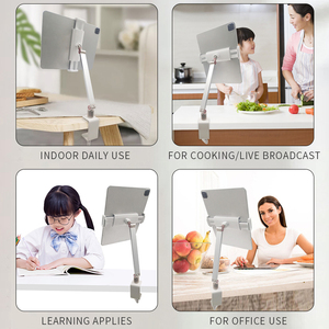 <span class=keywords><strong>Support</strong></span> de téléphone et tablette rotatif à 360° réglable en gros, <span class=keywords><strong>support</strong></span> paresseux portable à clipser pour lit et bureau - Product Image 2