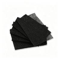 Feuille de mousse filtrante 30PPI pour désodorisation et absorption des odeurs, en polyuréthane à cellules ouvertes, avec charbon actif en nid d'abeille et ruban adhésif