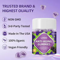 Gummies pour la santé de la peau sans sucre, éclaircissantes, antioxydantes, traitement anti-rides, complément alimentaire sous forme de bonbons gélifiés