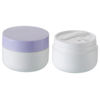 ODM vide PP pot en plastique crème pots de luxe nouveau style cosmétique conteneur pots en plastique avec couvercles et cuillère