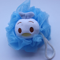 Éponges de douche pour bébé enfants pouf en maille coloré mignon bouffée de corps en forme d'animal luffa boule de bain éponge de mer peau propre