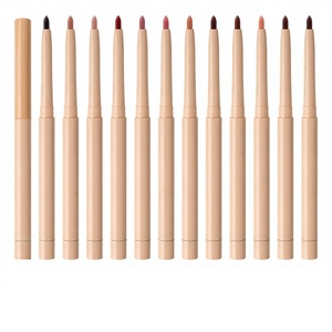 <span class=keywords><strong>Crayon</strong></span> à lèvres mat nude longue tenue, résistant à l'eau et anti-transfert, sans logo, petite production, 1g - Product Image 1