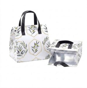 Sac isotherme en aluminium, sac promotionnel en non-tissé laminé PP super résistant réutilisable avec logo personnalisé imprimé - Product Image 1