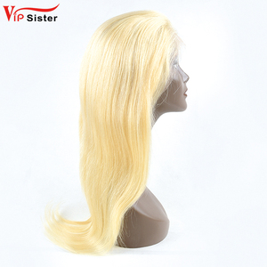 Nhà Máy Trực Tiếp Màu Sắc Thẳng 613 Tóc Vàng Trong Suốt Ấn Độ Trinh Nữ Nhân Tóc Cho Ren Phía Trước Tóc Giả Mũ Nhỏ Thẳng - Product Image 3