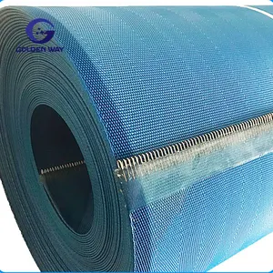 Bande transporteuse de maille de filtre d'assèchement de boue de tissu de polyester 100% pour l'industrie végétale de filtration de maille de presse