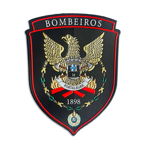 Embossage 3D personnalisé en gros, logo TPU avec <span class=keywords><strong>velcro</strong></span> au dos - Product Image 2