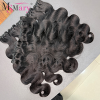 Extensiones de Cabello Humano Doble Trama Ondulado Natural Virgen SDD al por Mayor 15A para Mujeres Negras