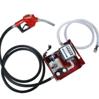 Kit pompa di trasferimento del carburante a cherosene per olio Diesel autoadescante elettrico da 220v ca con ugello del misuratore e pompa di trasferimento dell'olio del tubo flessibile