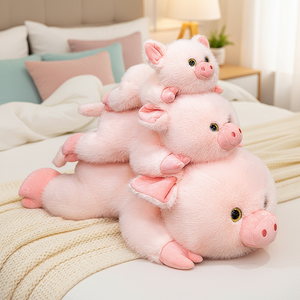 Otao <span class=keywords><strong>Oai</strong></span> Cartoon Palm for Pig Plush Toy Doll Polyester PP Cotton Companion Animal Gift Wholesale - Product Image 6
