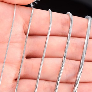 Accesorios de Joyería Impermeables para Mujeres y Hombres, Collar Largo de Cadena de Serpiente Cuadrada de Acero Inoxidable, Gargantilla, Regalo DIY - Product Image 4