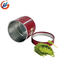 Latas de Metal Personalizadas de Lujo para Envasado de Granos de Café, Selladas al Vacío, Herméticas, Redondas, para Té Verde Matcha en Polvo